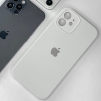 Чехол Silicone Case Full Camera на iPhone 12 White Чехол Silicone Case Full Camera на iPhone 12 White